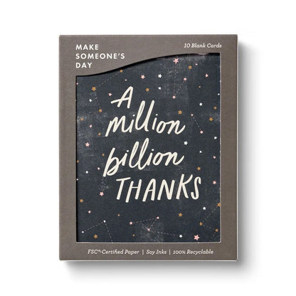 A Million Billion Thank You Card Set