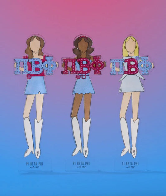 Pi Beta Phi Acrylic Shelfie