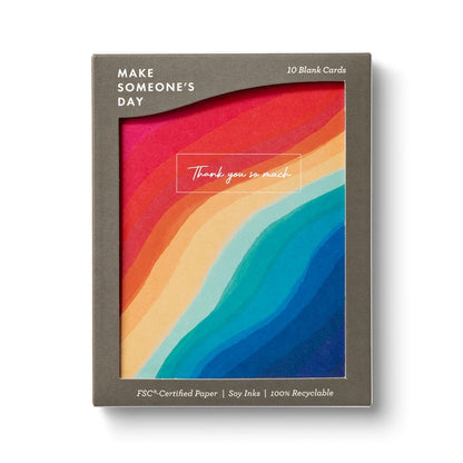 Rippling Rainbows Thank You Card Set