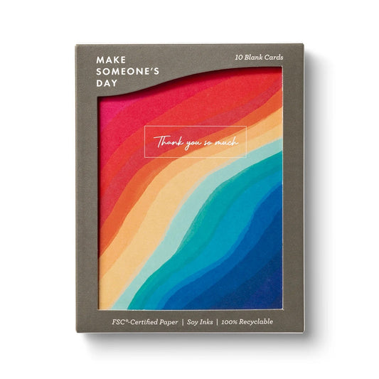 Rippling Rainbows Thank You Card Set