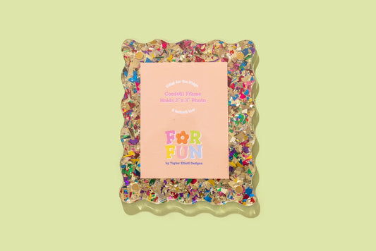 Magnetic Glitter Frame | Gold Confetti