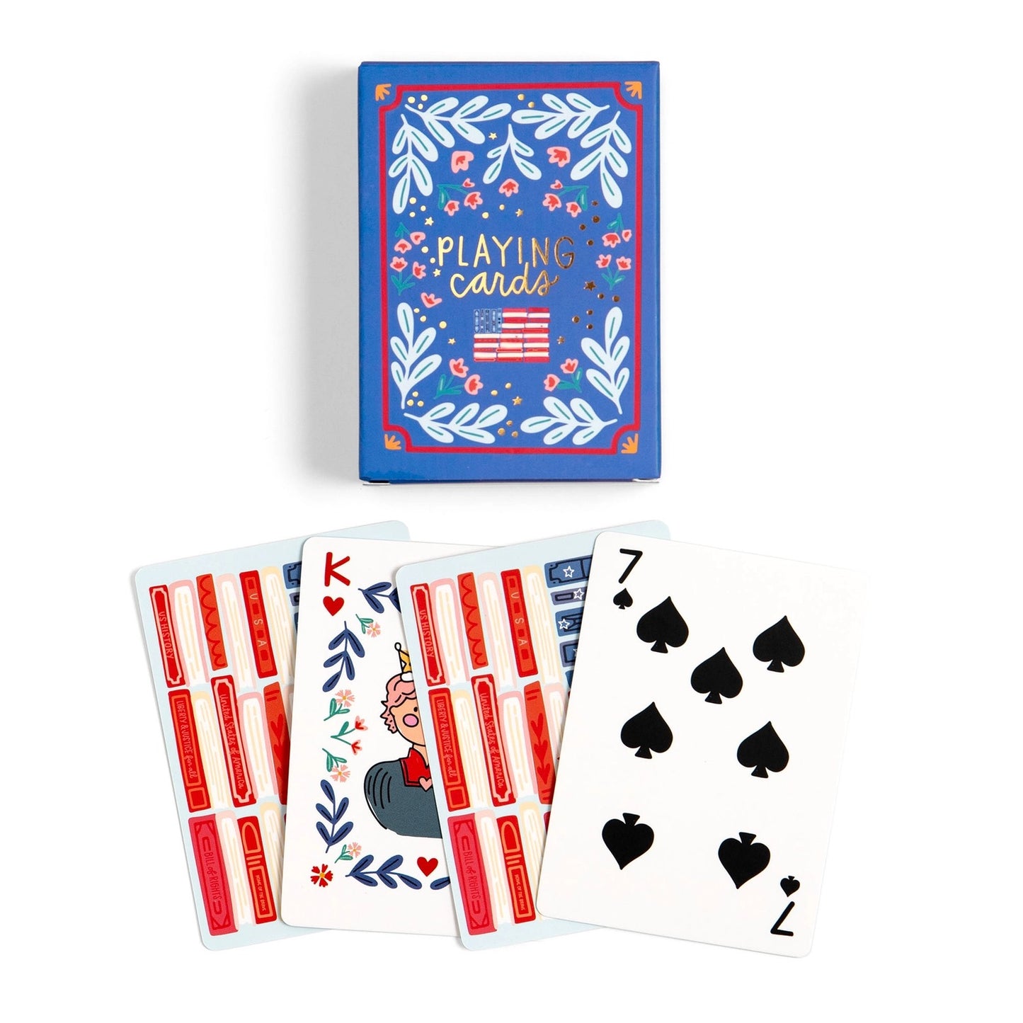 American Flag Books Playing Cards