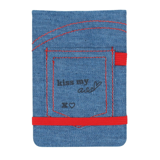 Kiss My A*s Denim Pocket Journal
