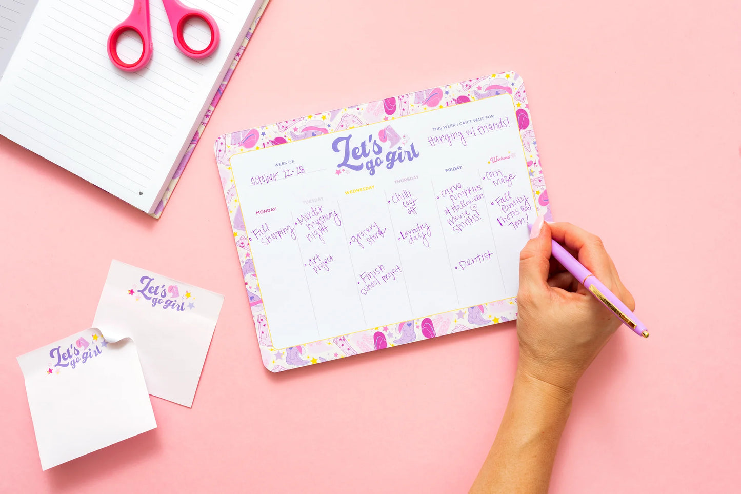 Let's Go Girls Weekly Pad