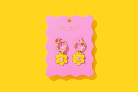 Lucy Yellow Earrings