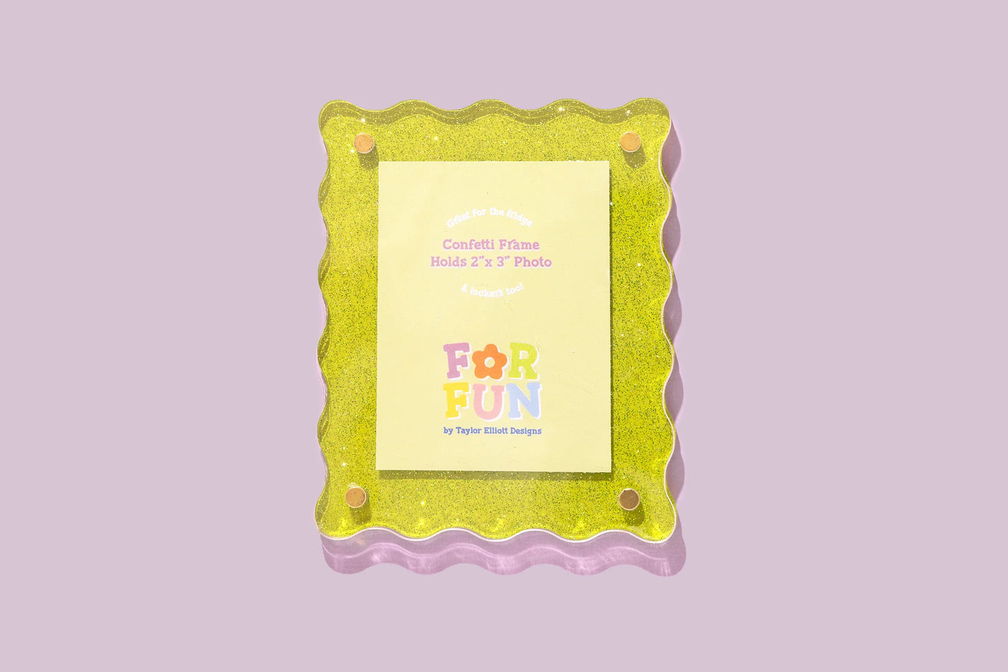 Magnetic Glitter Frame | Green