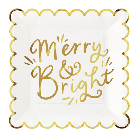 Merry & Bright Scalloped Plates