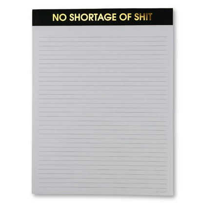 No Shortage of Shit Large Notepad