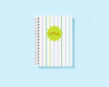 Notes Striped Notebook