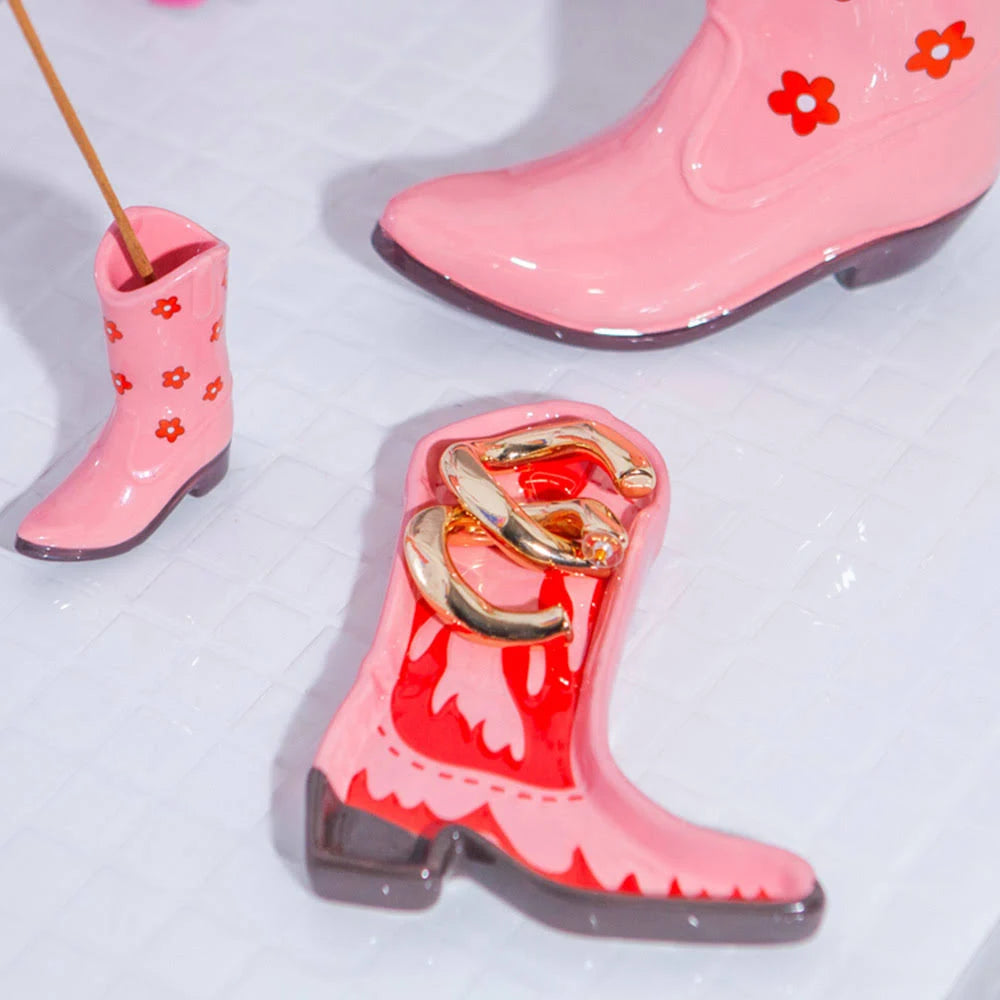 Pink Boot Trinket Tray