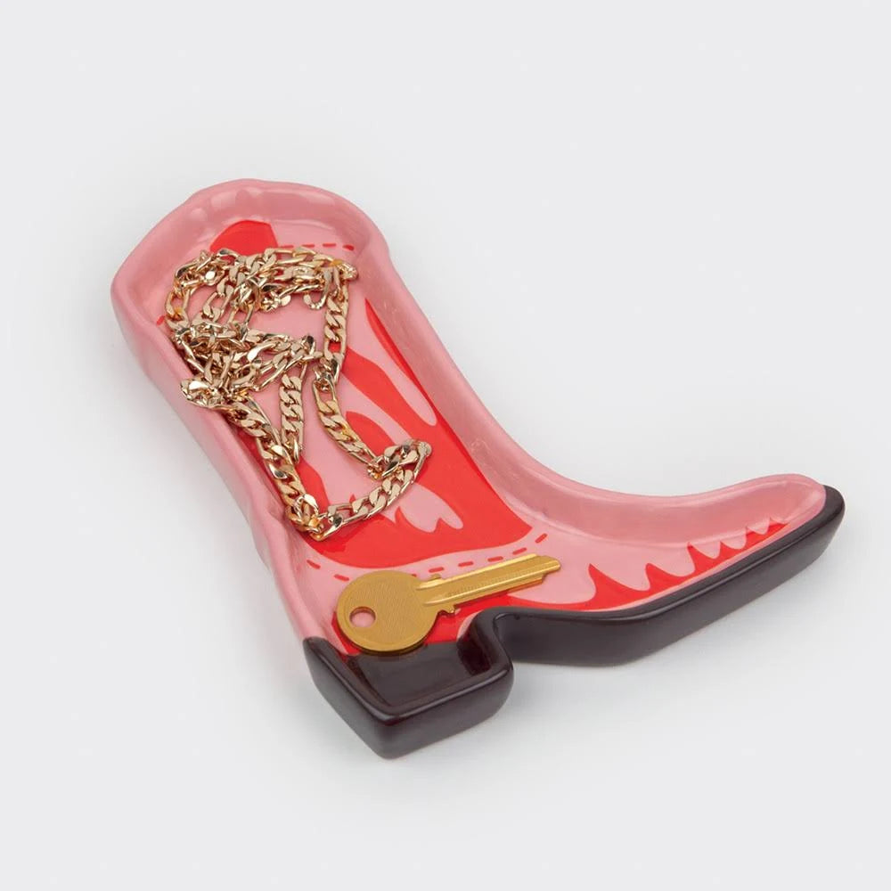 Pink Boot Trinket Tray