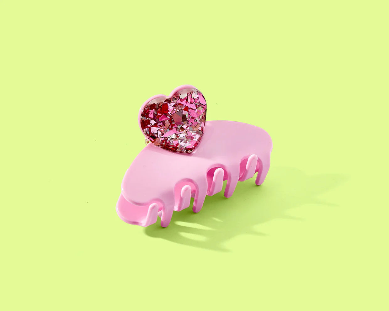 Pink Heart Confetti Clip