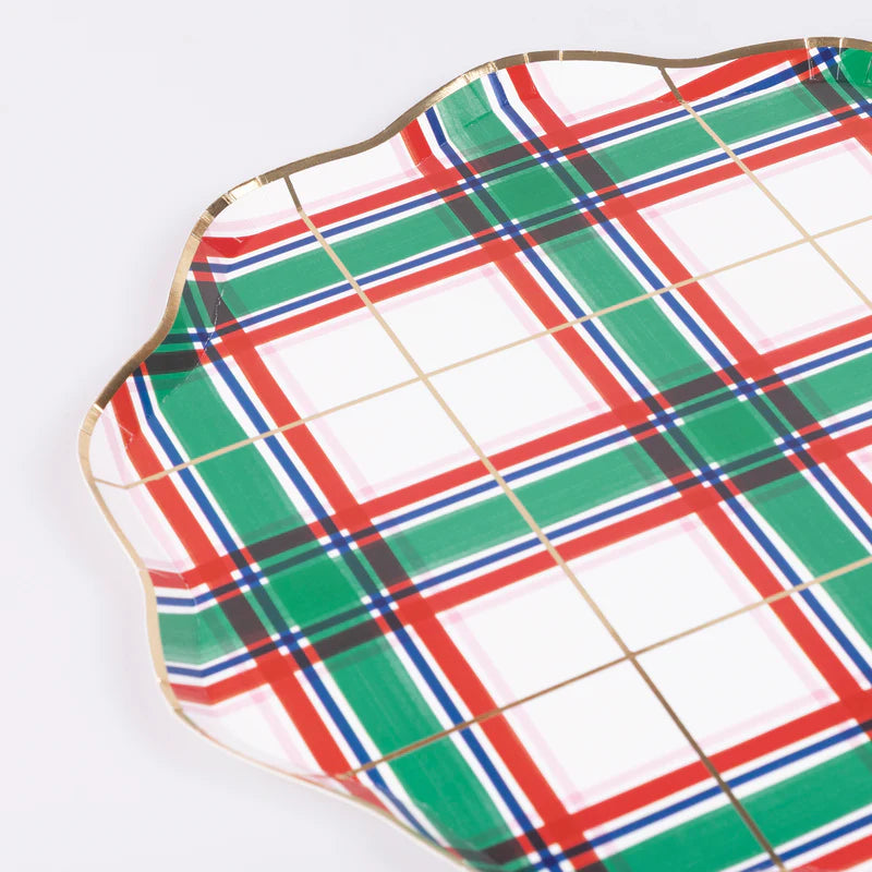 Plaid Dinner Plates