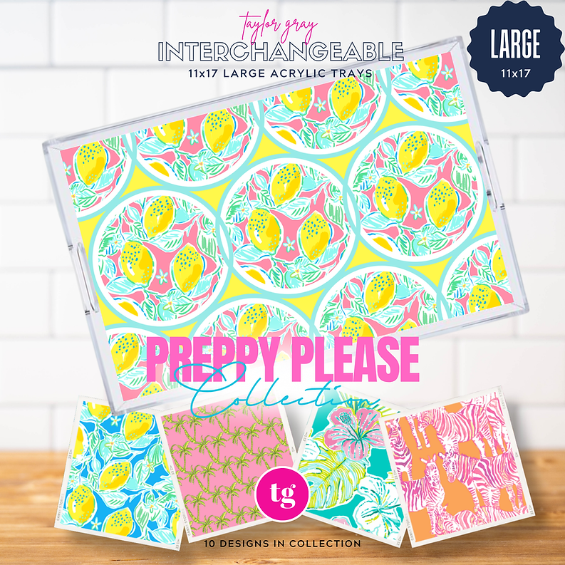 Preppy Please Tray Inserts | Large