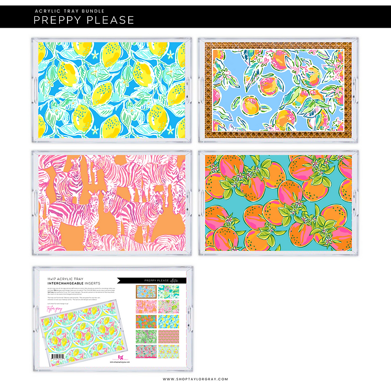 Preppy Please Tray Inserts | Large