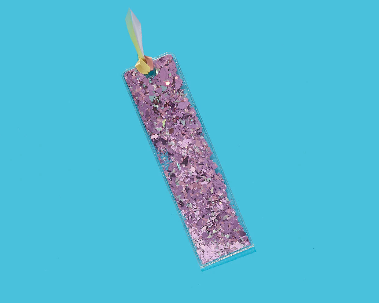 Purple Confetti Bookmark