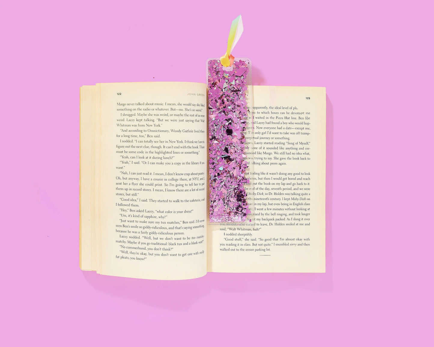 Purple Confetti Bookmark