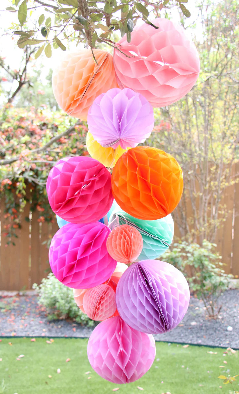 Rainbow Honeycomb Garland Kit