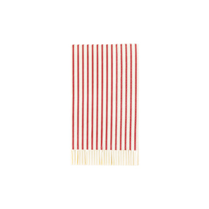 Red Striped Fringe Guest Napkin