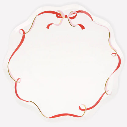 Ribbon Bow Dinner Plates