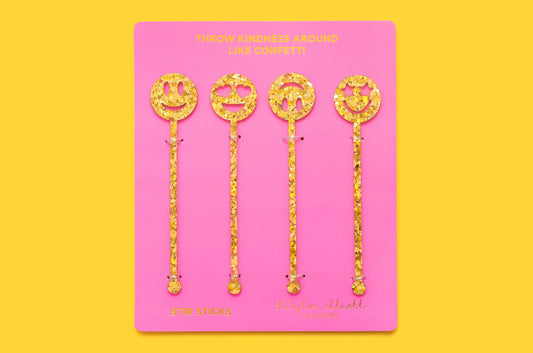 Smiley Stir Sticks
