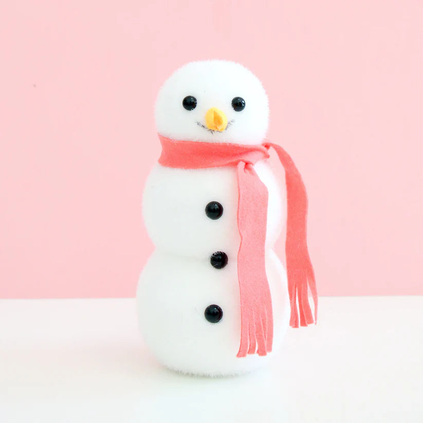 Snowman Cutie - Coral