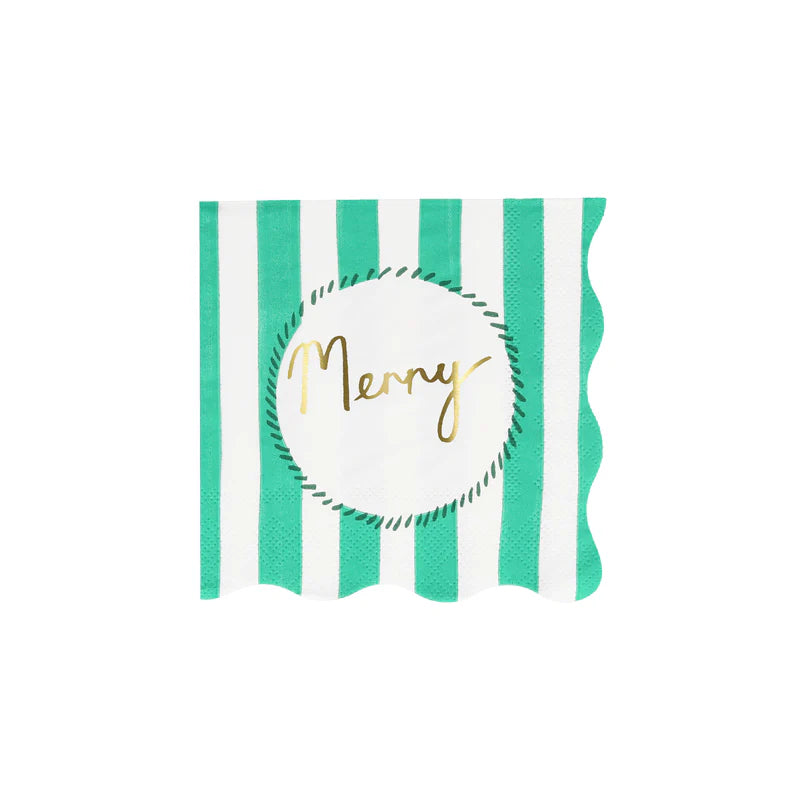 Striped Holiday Napkins