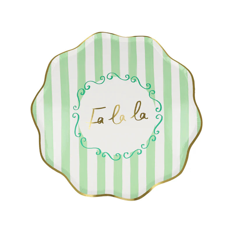 Striped Holiday Plates