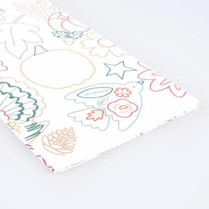 Thanksgiving Color In Activity Tablecloth