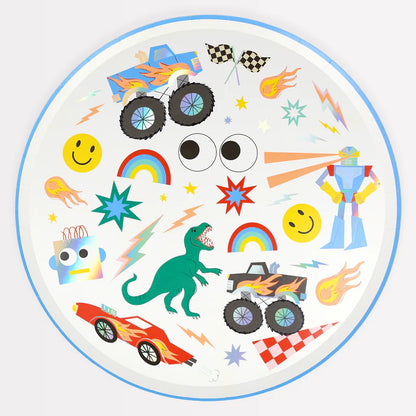 Toybox Icons Dinner Plates