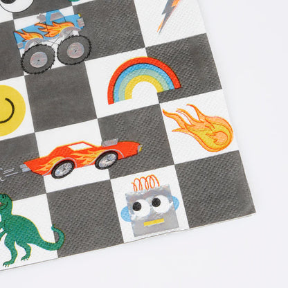 Toybox Icons Large Napkins