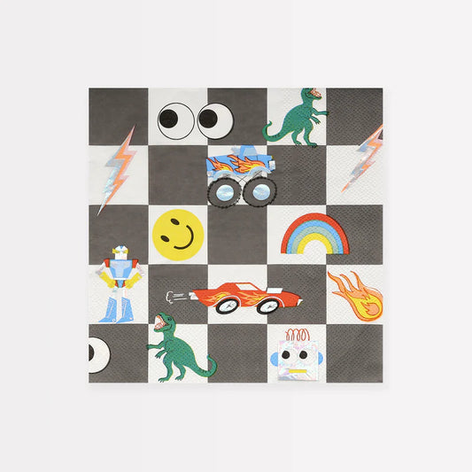 Toybox Icons Large Napkins