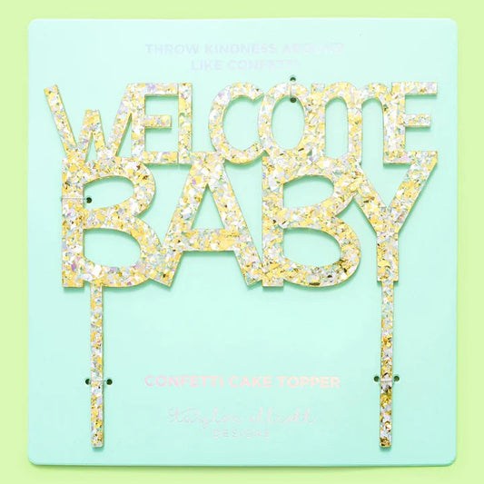 Welcome Baby Cake Topper