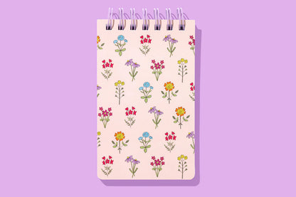 Wildflowers Spiral Top Notebook