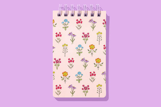 Wildflowers Spiral Top Notebook