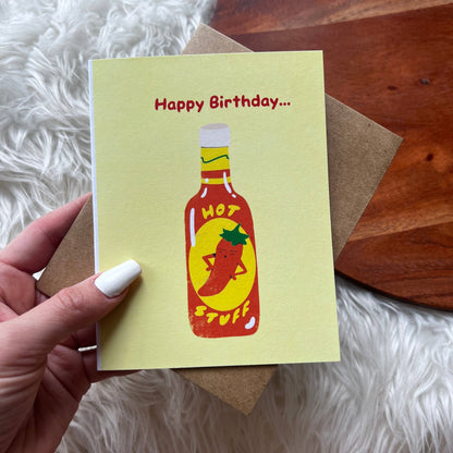 Happy Birthday Hot Stuff Card