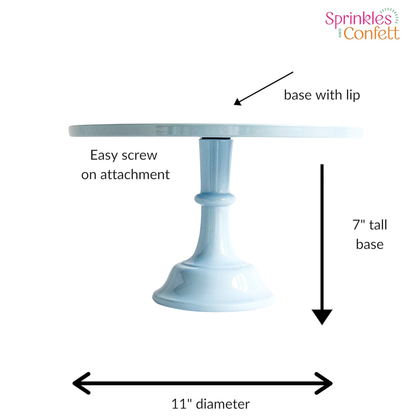 Baby Blue Pedestal Cake Stand