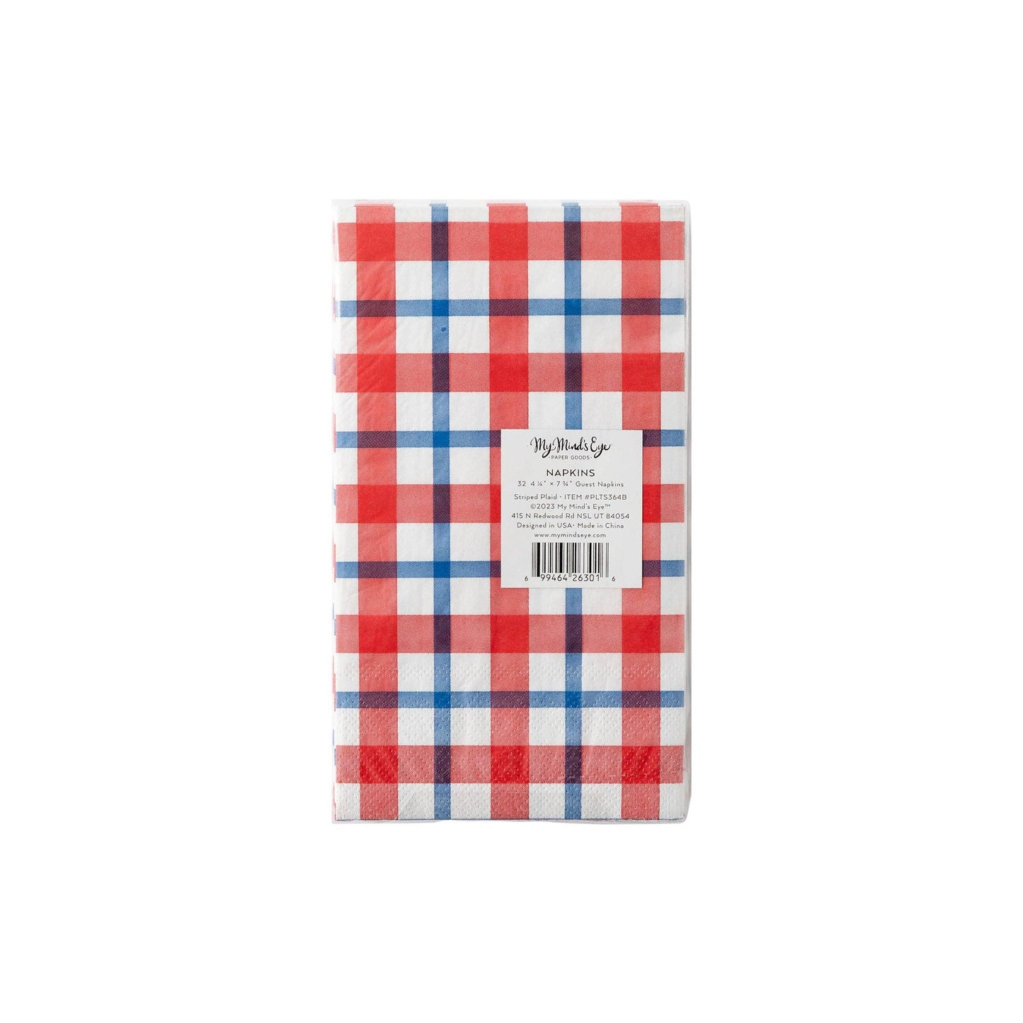 Americana Plaid Guest Napkin