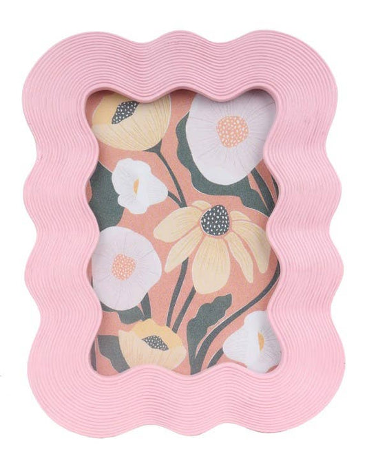 Pink Wave Picture Frame