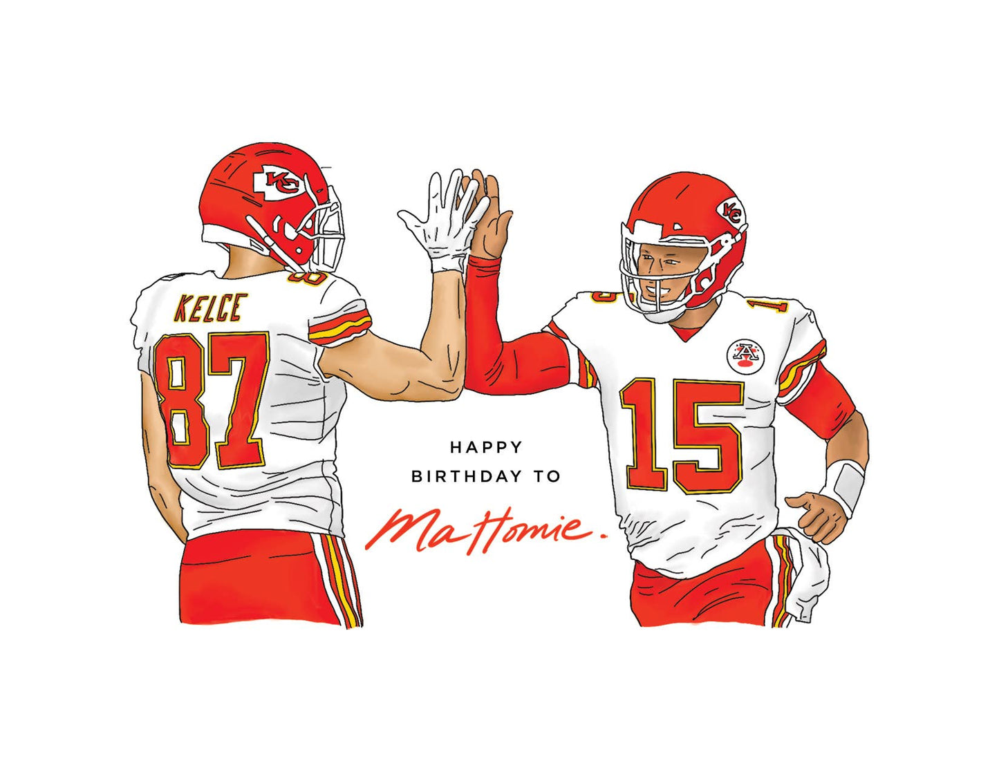 Mahomie Football Birthday Card