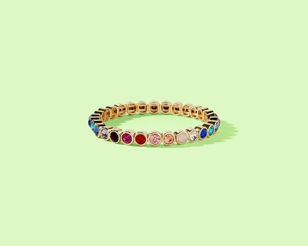 Amore Colorful Bezel Bracelet
