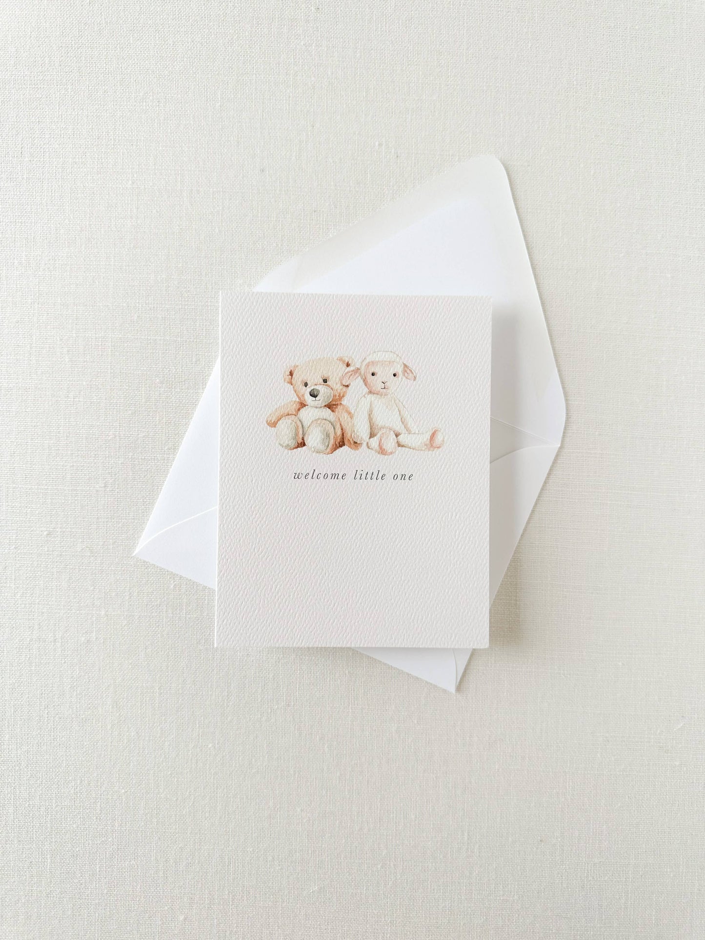 Welcome Little One New Baby Greeting Card