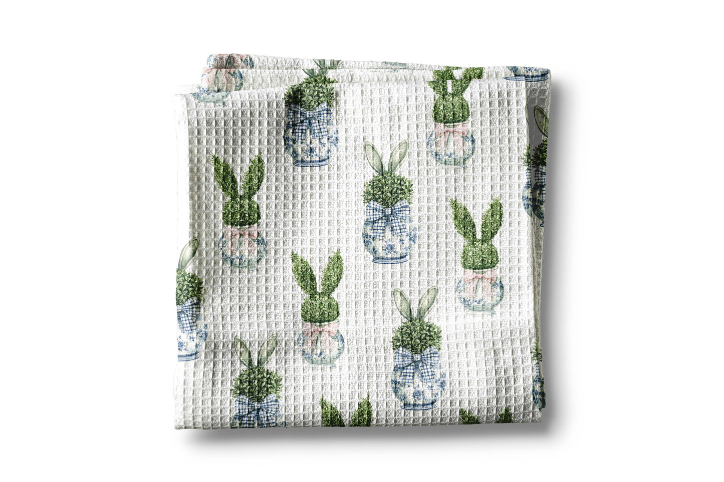 Topiary Bunny Tea Towel