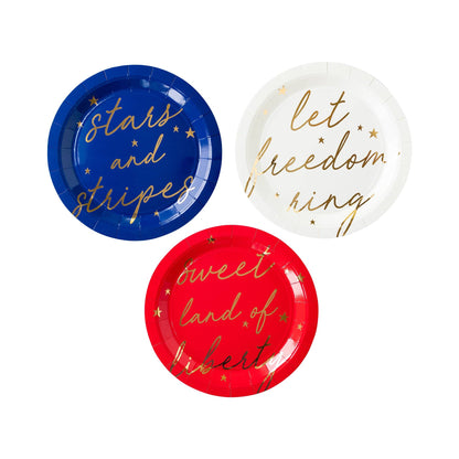 Americana Script Plate Set