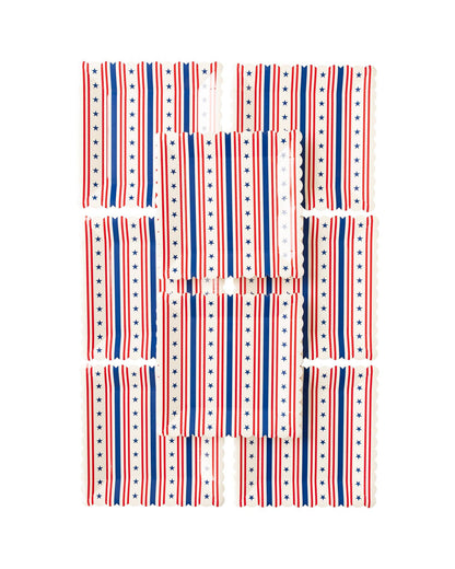 Stars & Stripes Scallop Plate