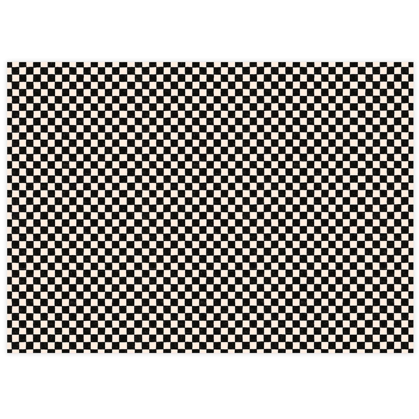 Black Checker Tissue Paper