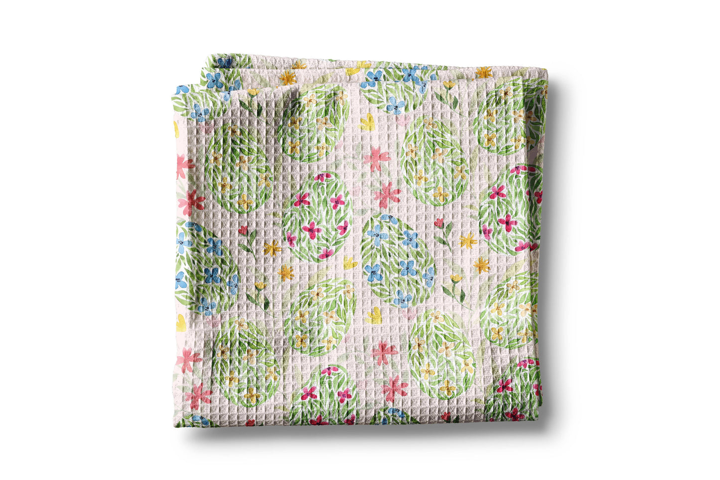 Easter Egg Floral Tea Towel
