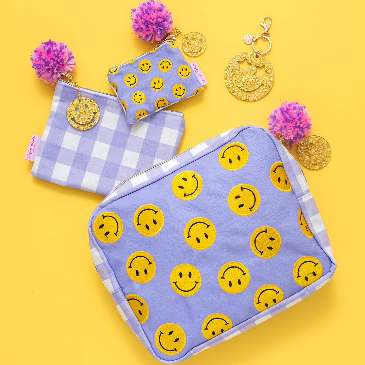 Smiley Stars Keychain