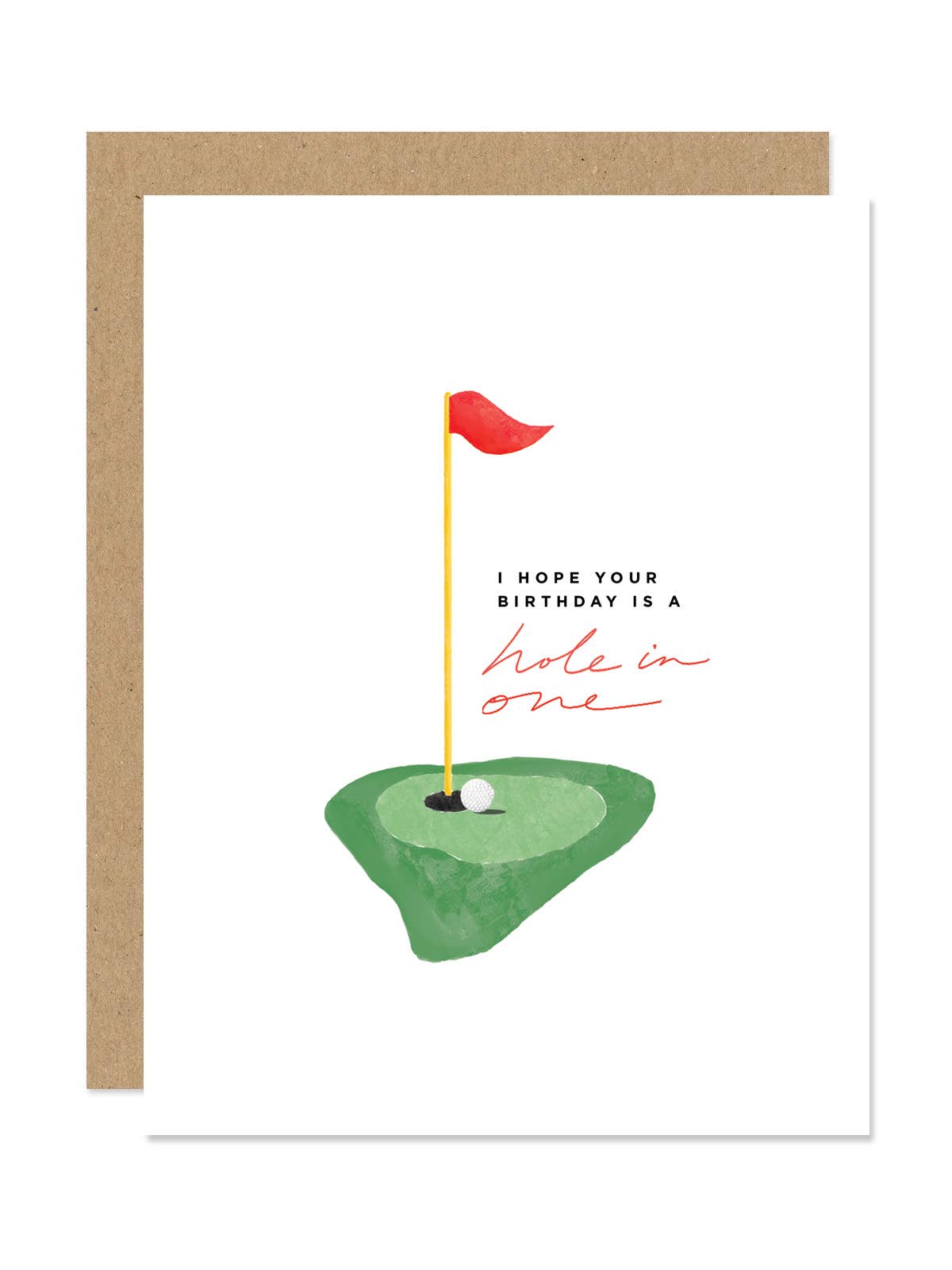 Hole in One Birthday Card