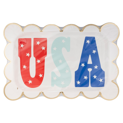 USA Scallop Plate